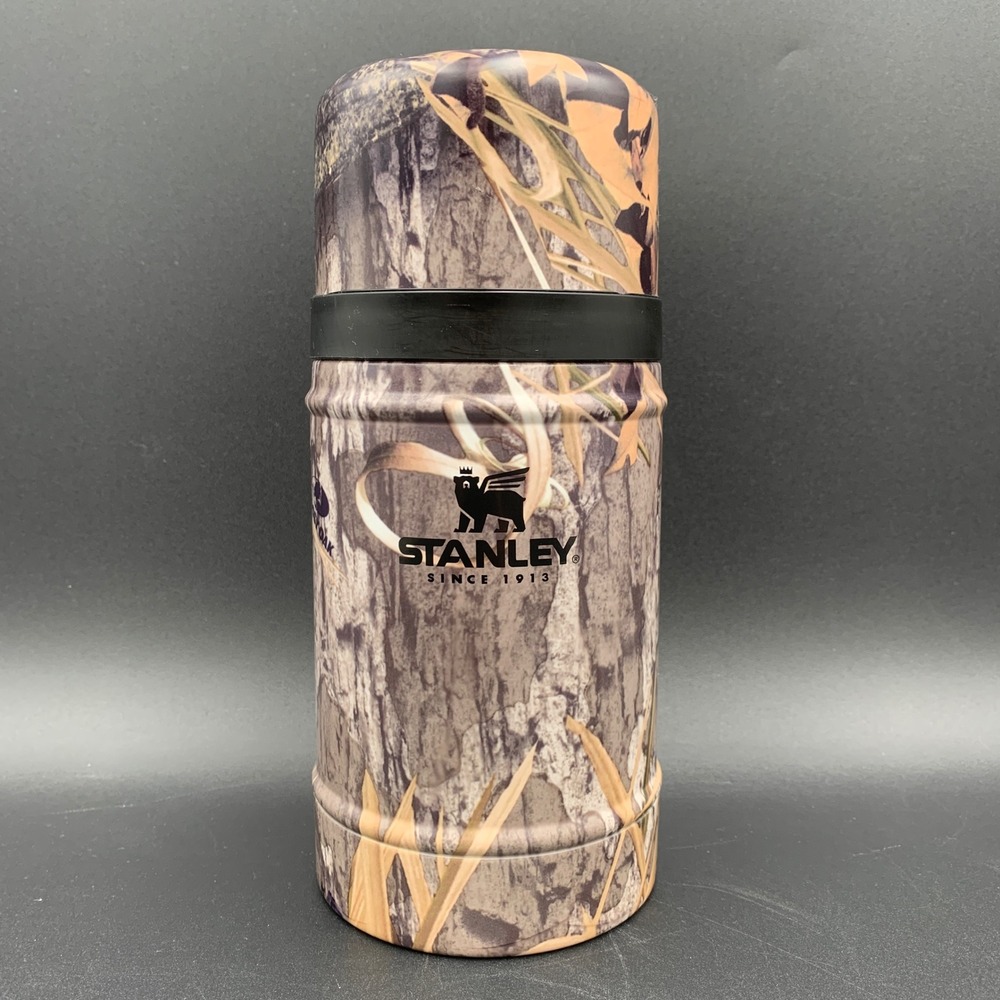 Stanley Mossy Oak Shadow Grass Habitat Food Jar 24oz 10-11350-007 Camo Hunting